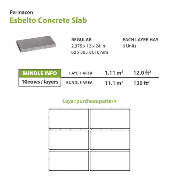 Permacon Esbelto Concrete Slab